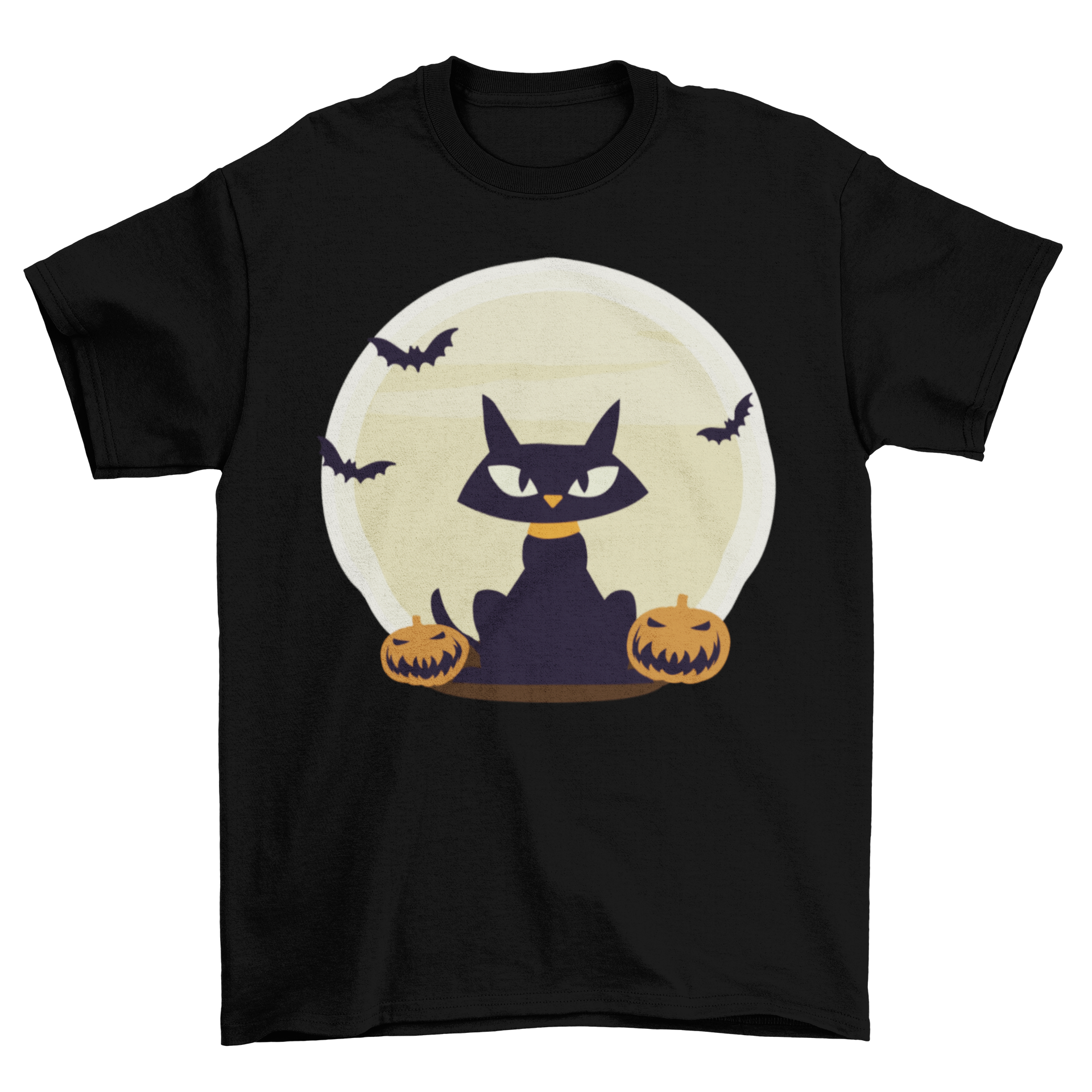 Black cat Halloween t-shirt