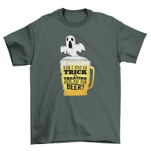 Trick or treat beer t-shirt