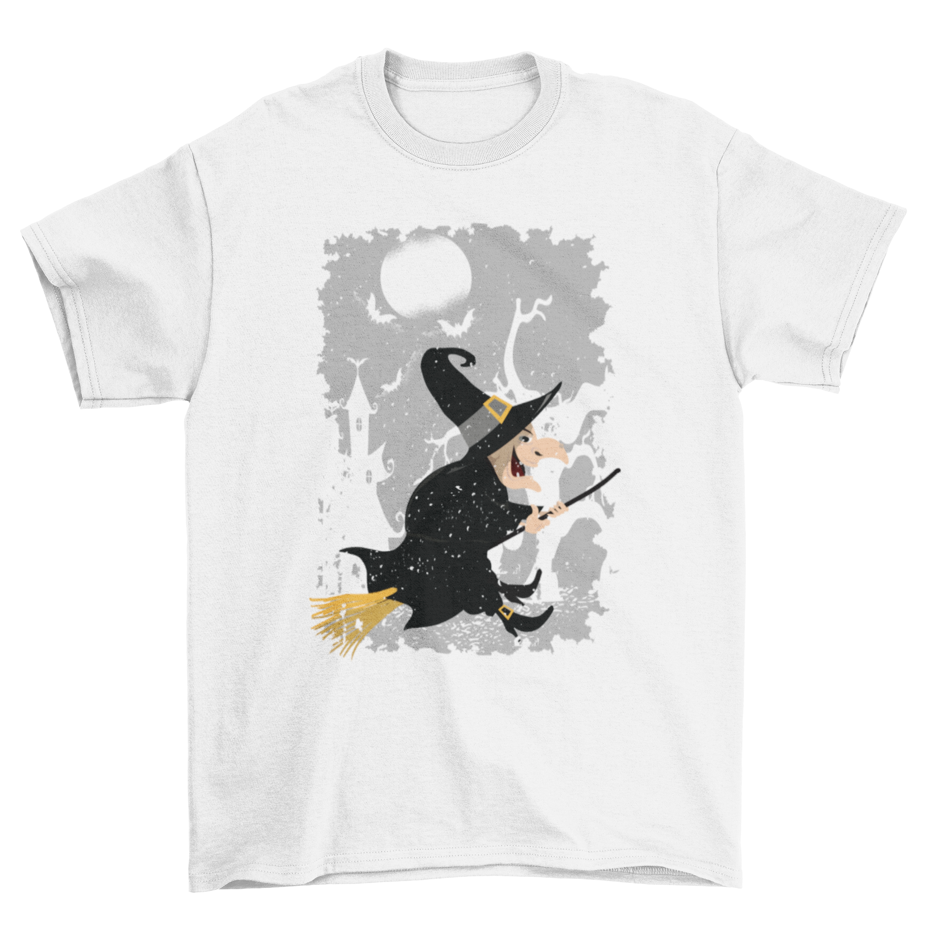 Vintage Witch Cartoon Halloween T-shirt