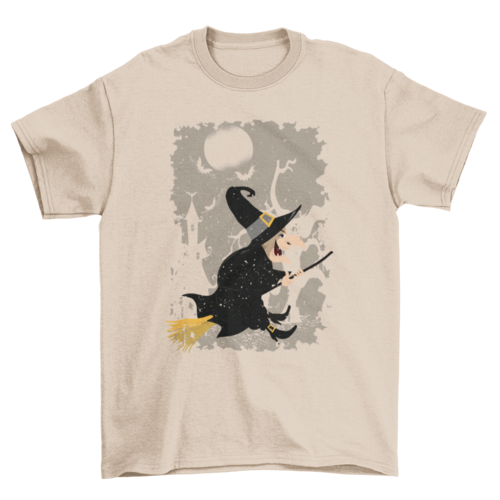 Vintage Witch Cartoon Halloween T-shirt