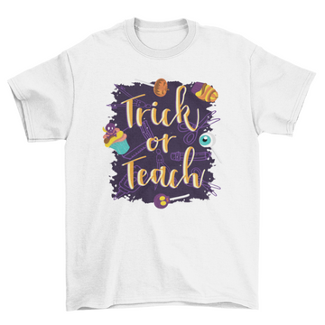 Trick or Teach Halloween T-shirt