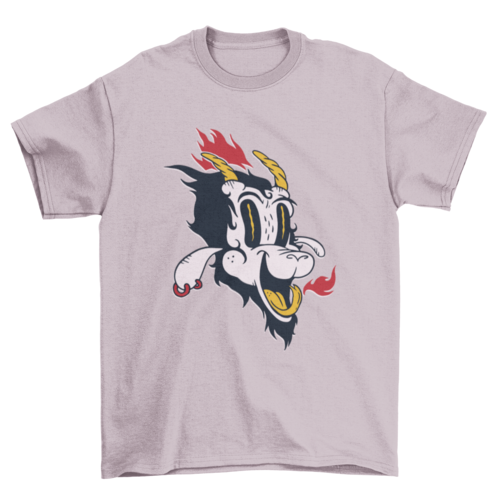 Satan cartoon t-shirt design