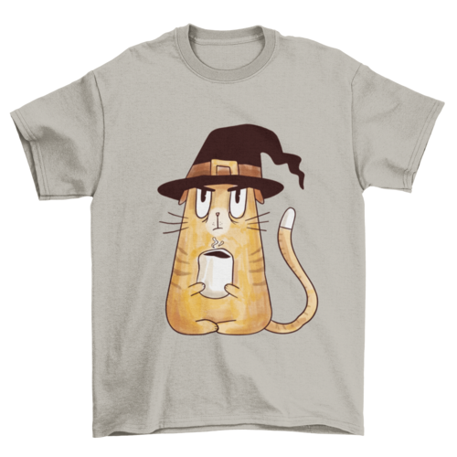 Serious witch cat t-shirt