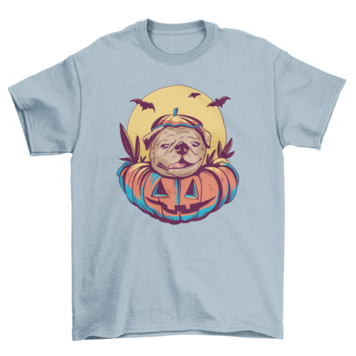 Halloween pug t-shirt