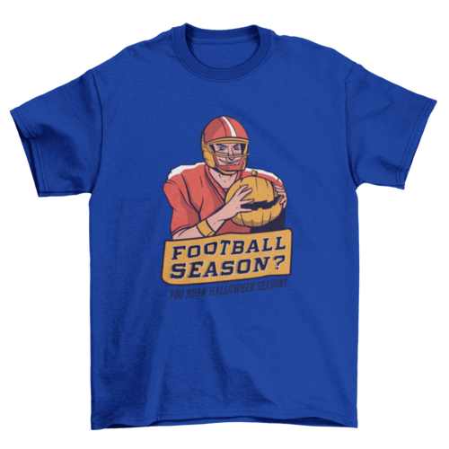 Halloween football t-shirt design