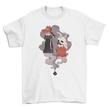 Creepy halloween girls t-shirt