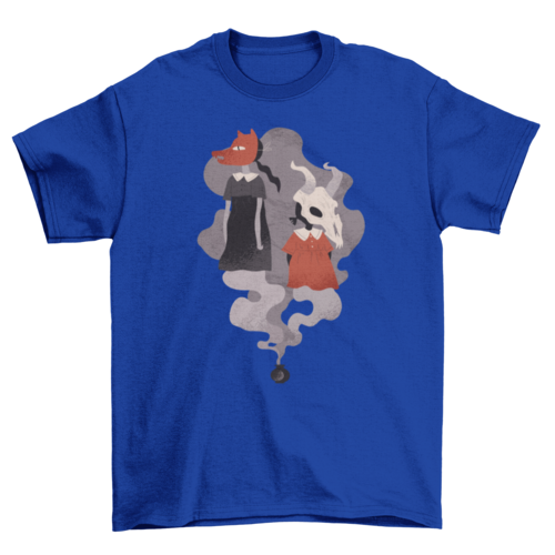 Creepy halloween girls t-shirt