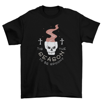 Halloween skull t-shirt design