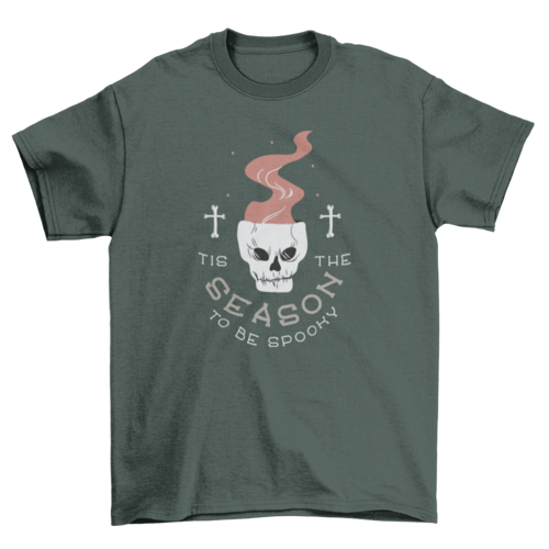 Halloween skull t-shirt design