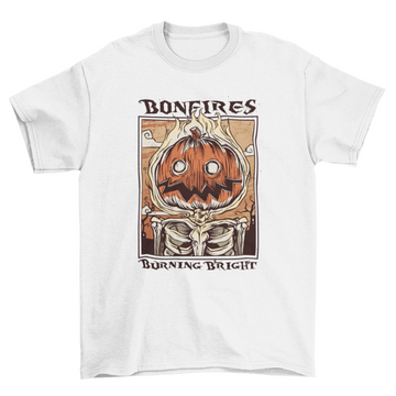 Bonfire pumpkin halloween t-shirt