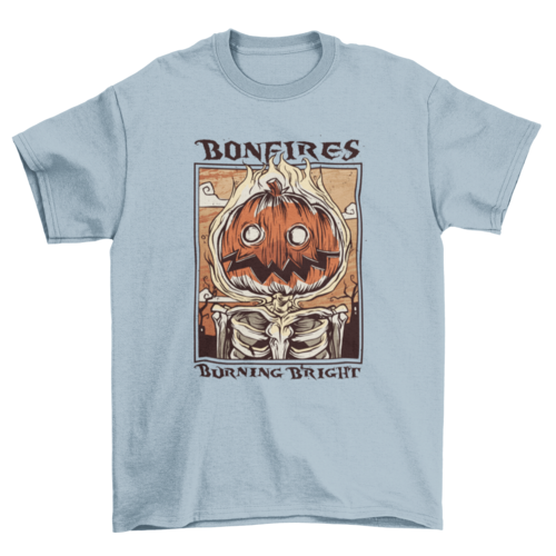 Bonfire pumpkin halloween t-shirt