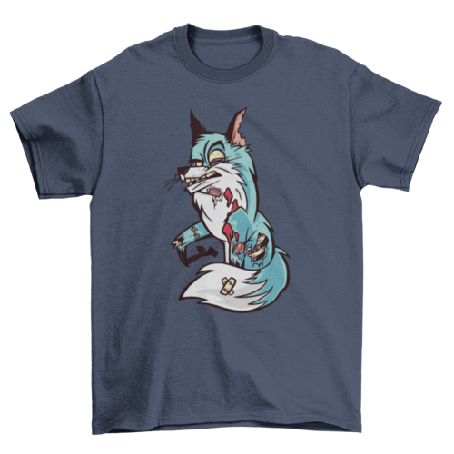 Creepy Scary Zombie Fox Halloween Creature T-shirt