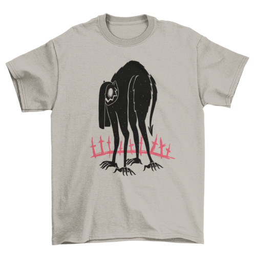 Cat demon monster halloween t-shirt