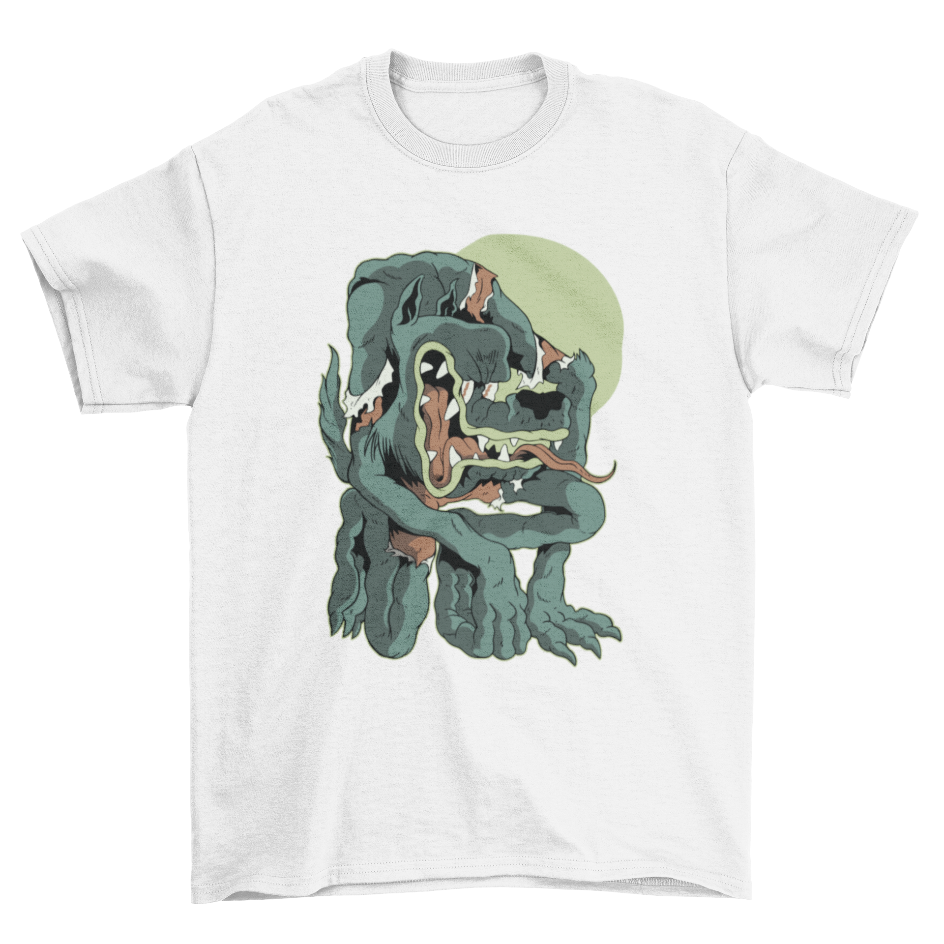 Werewolf cartoon Halloween t-shirt