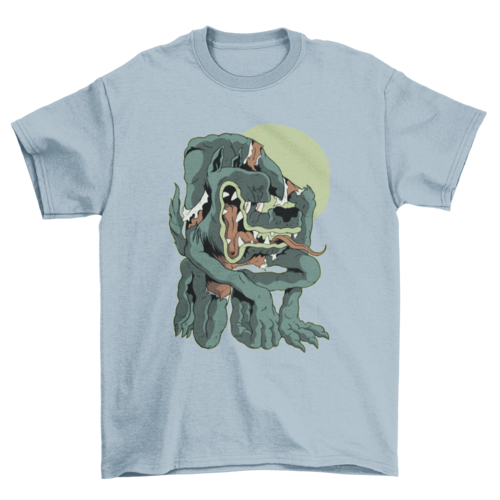 Werewolf cartoon Halloween t-shirt