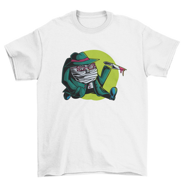 Halloween invisible man killer t-shirt