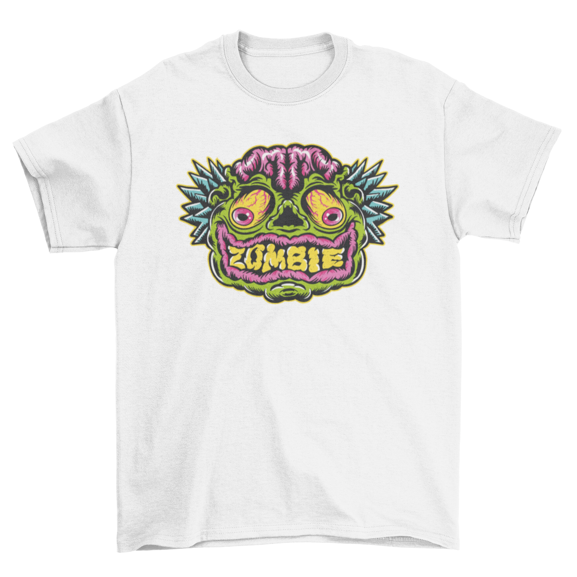Zombie face halloween t-shirt