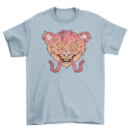 Halloween creepy teddy bear t-shirt