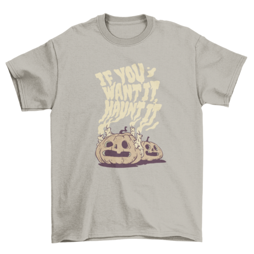 Halloween pumpkin ghosts t-shirt design