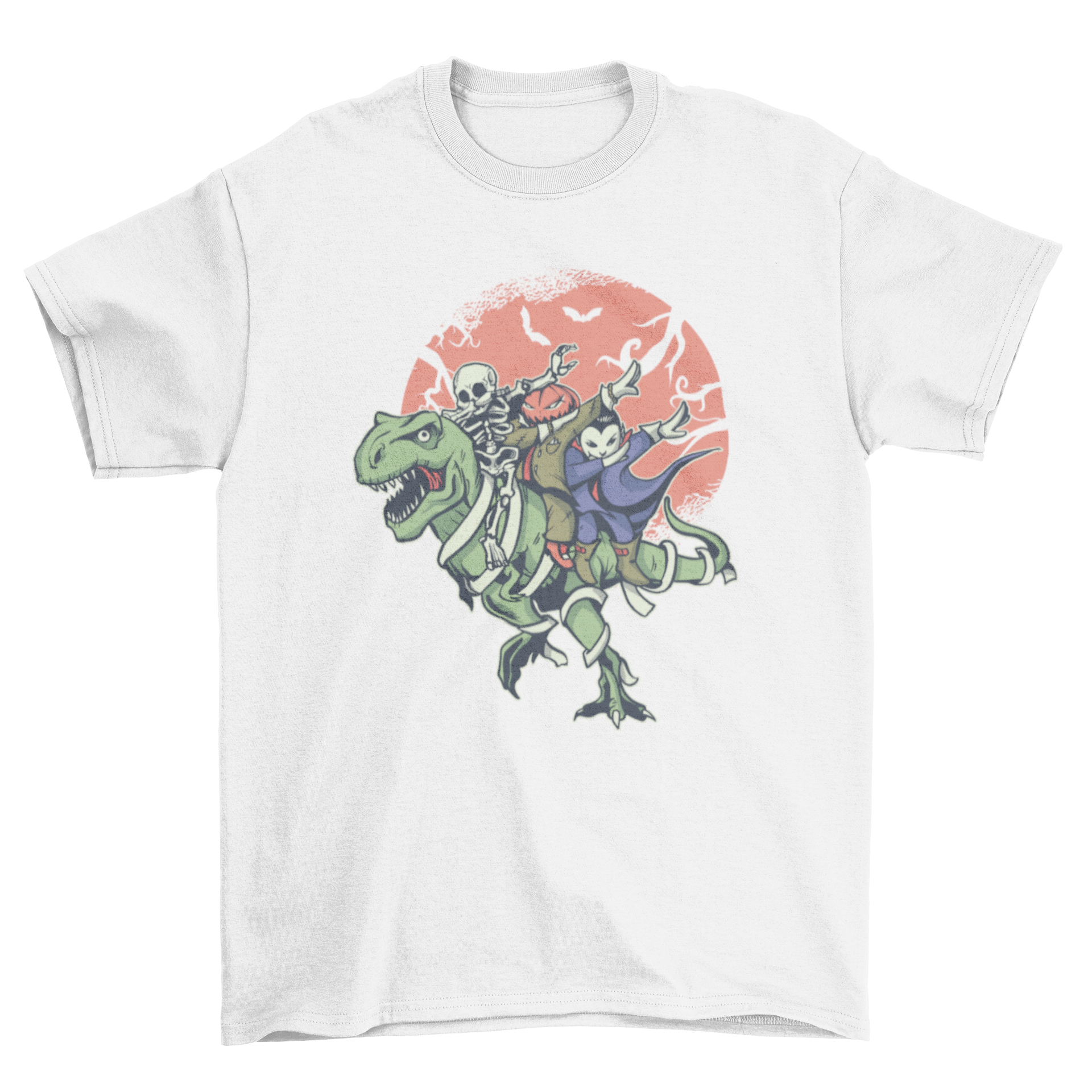 Dabbing halloween characters t-shirt design
