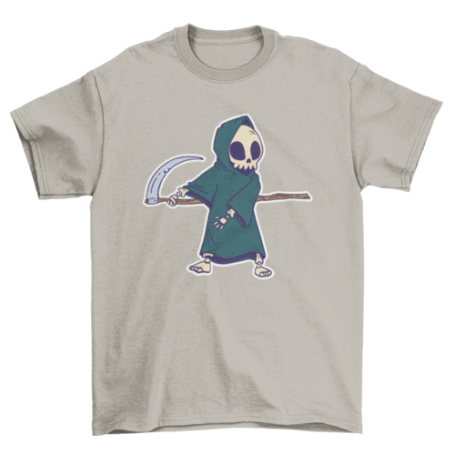 Scary Skeleton Grim Reaper flossing Halloween t-shirt