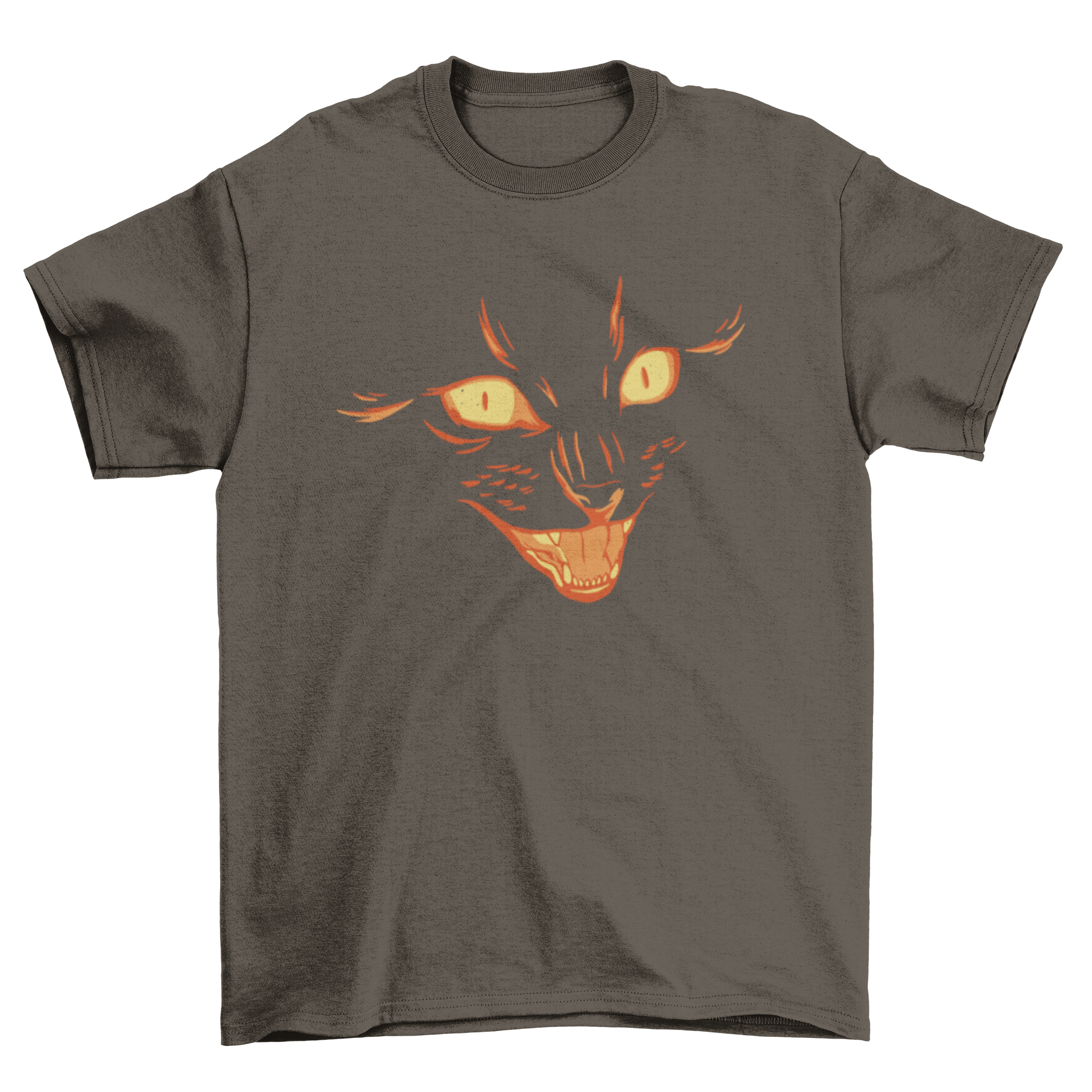 Black cat face halloween t-shirt