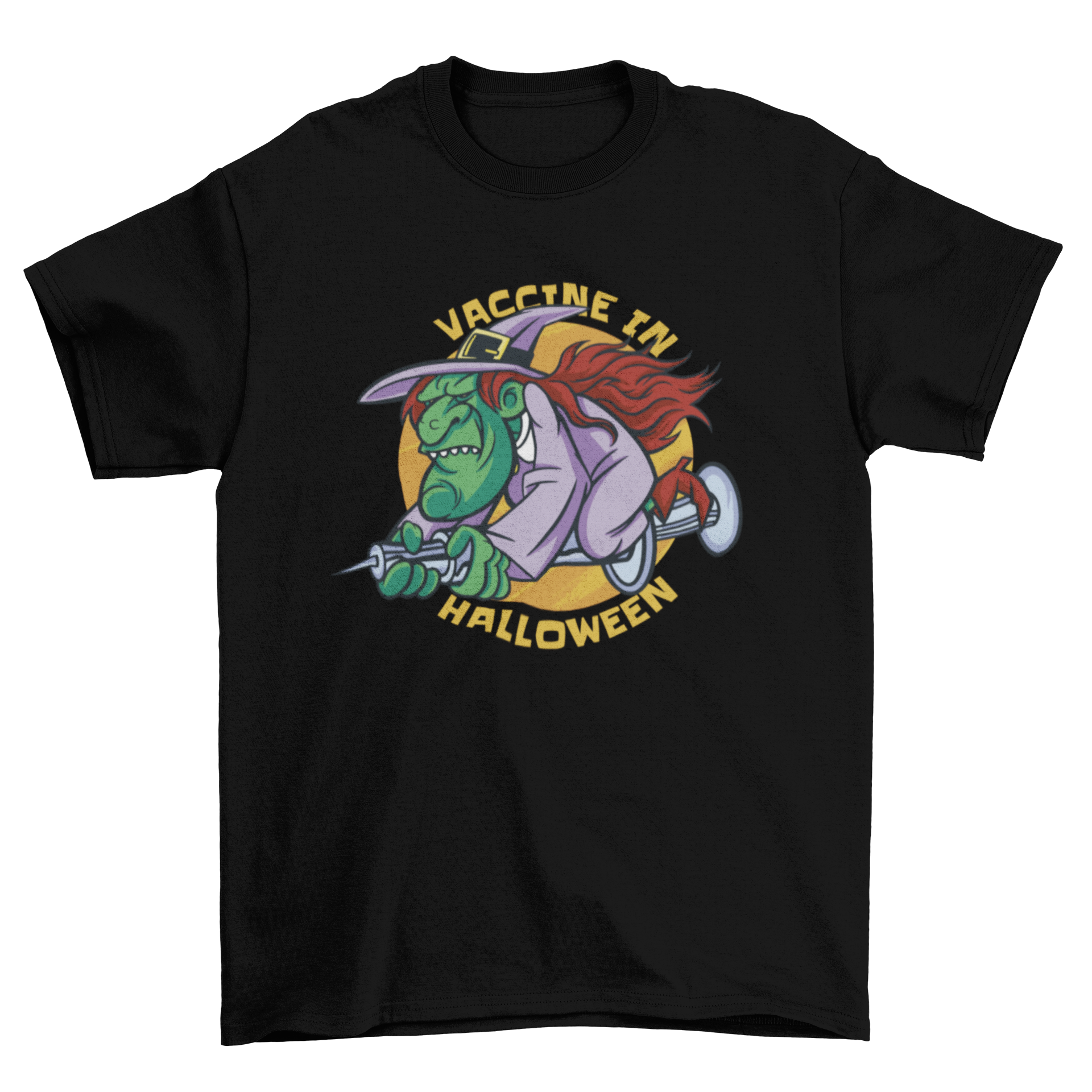 Cool vaccine in halloween t-shirt