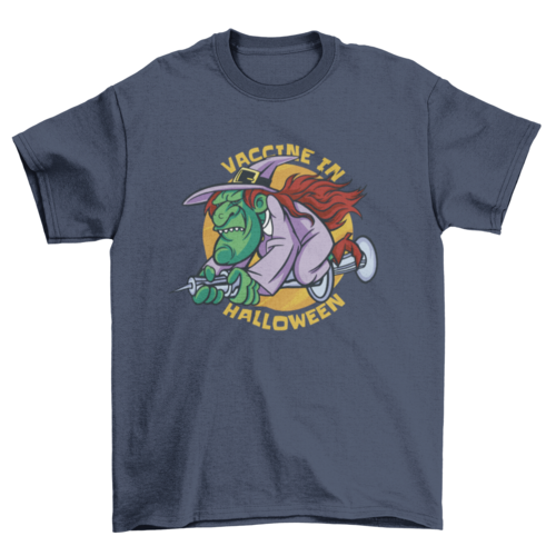 Cool vaccine in halloween t-shirt