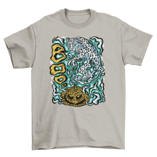 Halloween leopard ghost t-shirt