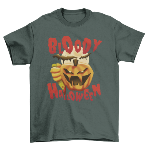 Halloween murder pumpkin t-shirt