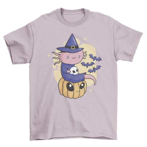 Halloween axolotl cute t-shirt