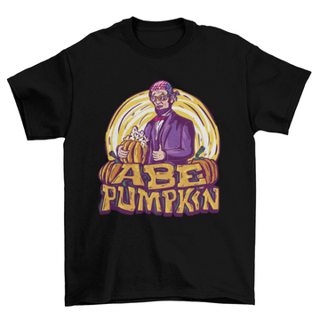 Lincoln hold pumpkin with the quote Abe pumpkin Halloween t-shirt