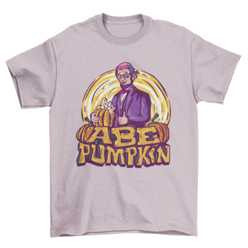 Lincoln hold pumpkin with the quote Abe pumpkin Halloween t-shirt