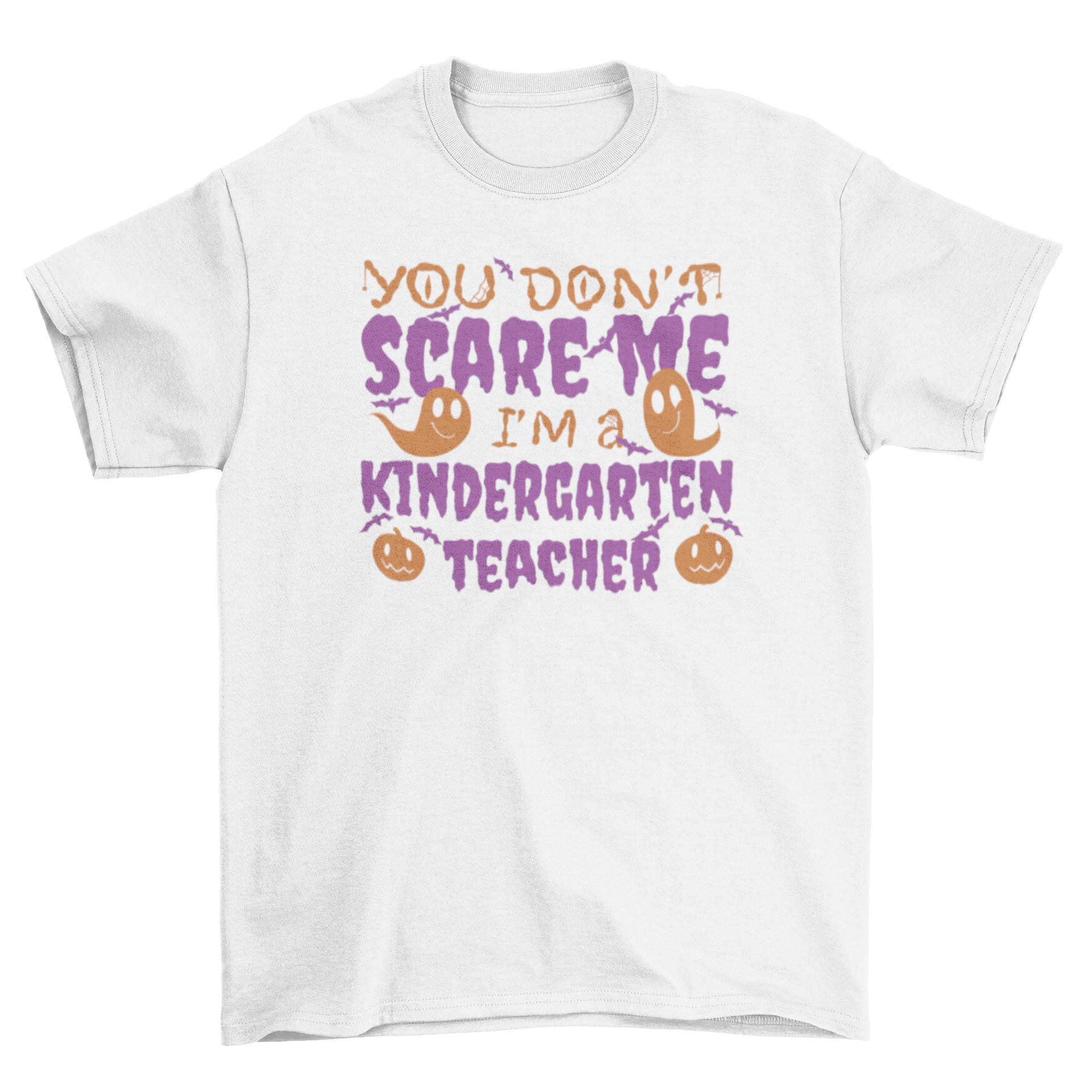 Kindergarten teacher halloween quote t-shirt