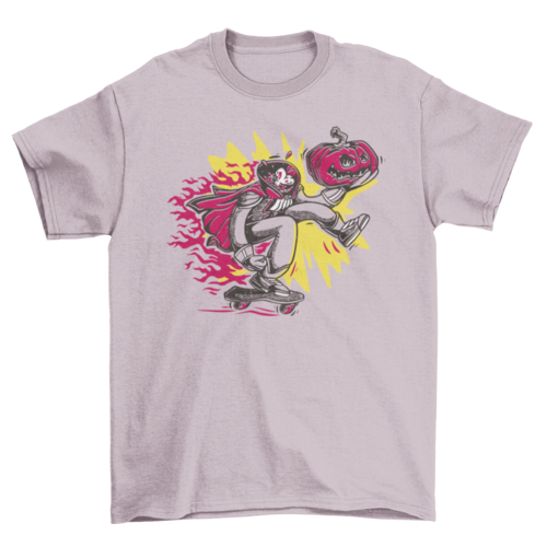 Skater sleepy hollow halloween t-shirt