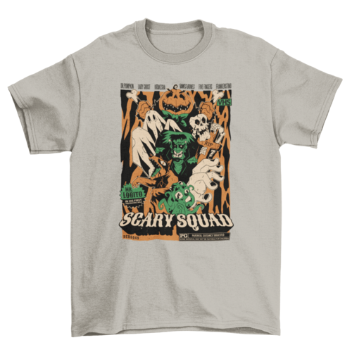 Scary monsters halloween t-shirt