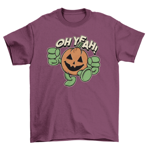 Halloween pumpkin yeah t-shirt