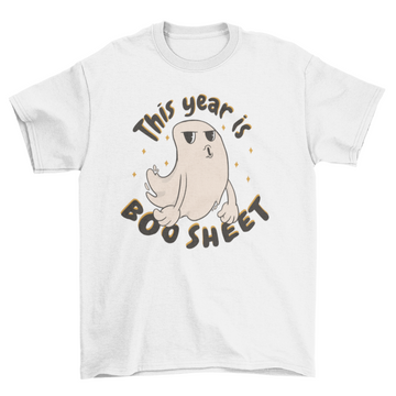 Funny ghost cartoon halloween t-shirt