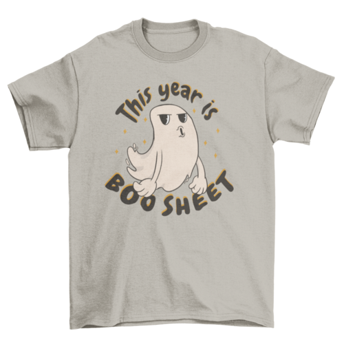 Funny ghost cartoon halloween t-shirt