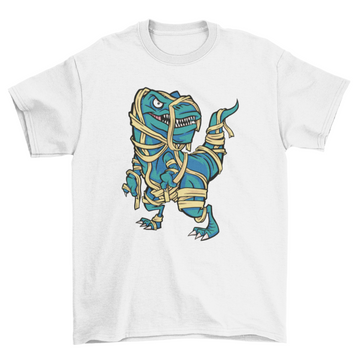Mummy dinosaur halloween t-shirt