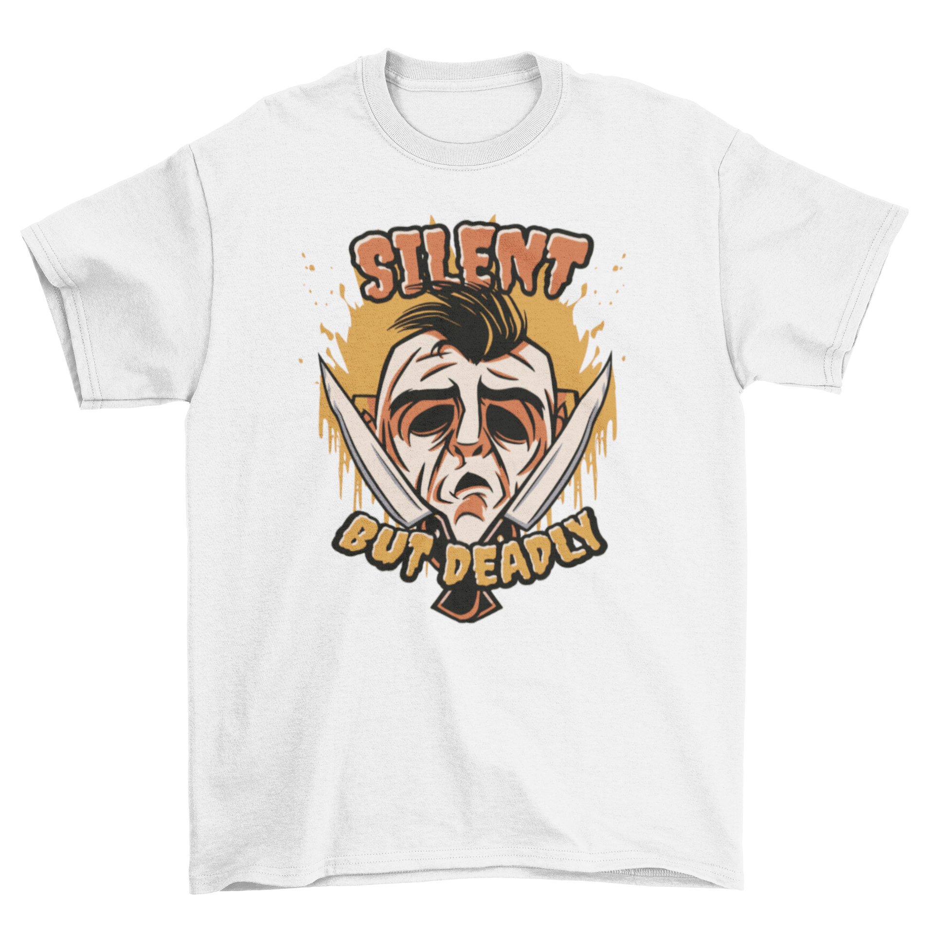 Deadly Halloween mask t-shirt