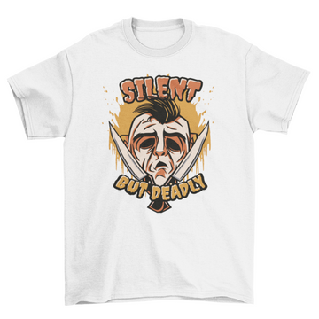 Deadly Halloween mask t-shirt