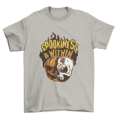 Skull and pumpkin Halloween t-shirt
