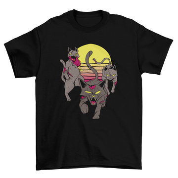 Cool cat zombies t-shirt