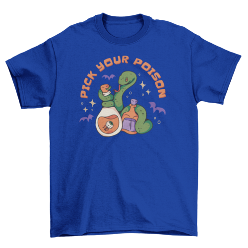 Halloween snake poison t-shirt