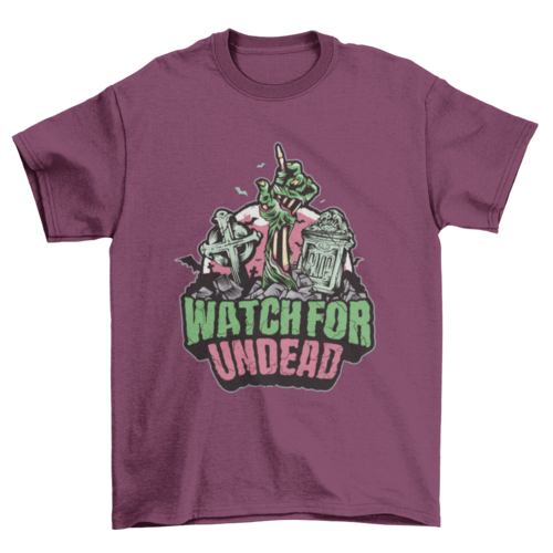 Watch for undead Halloween t-shirt