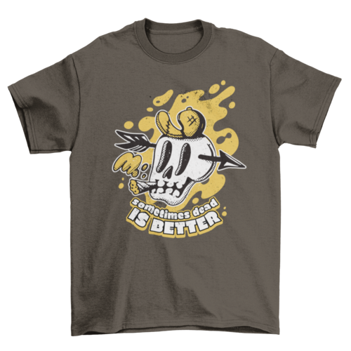 Halloween skull retro cartoon t-shirt