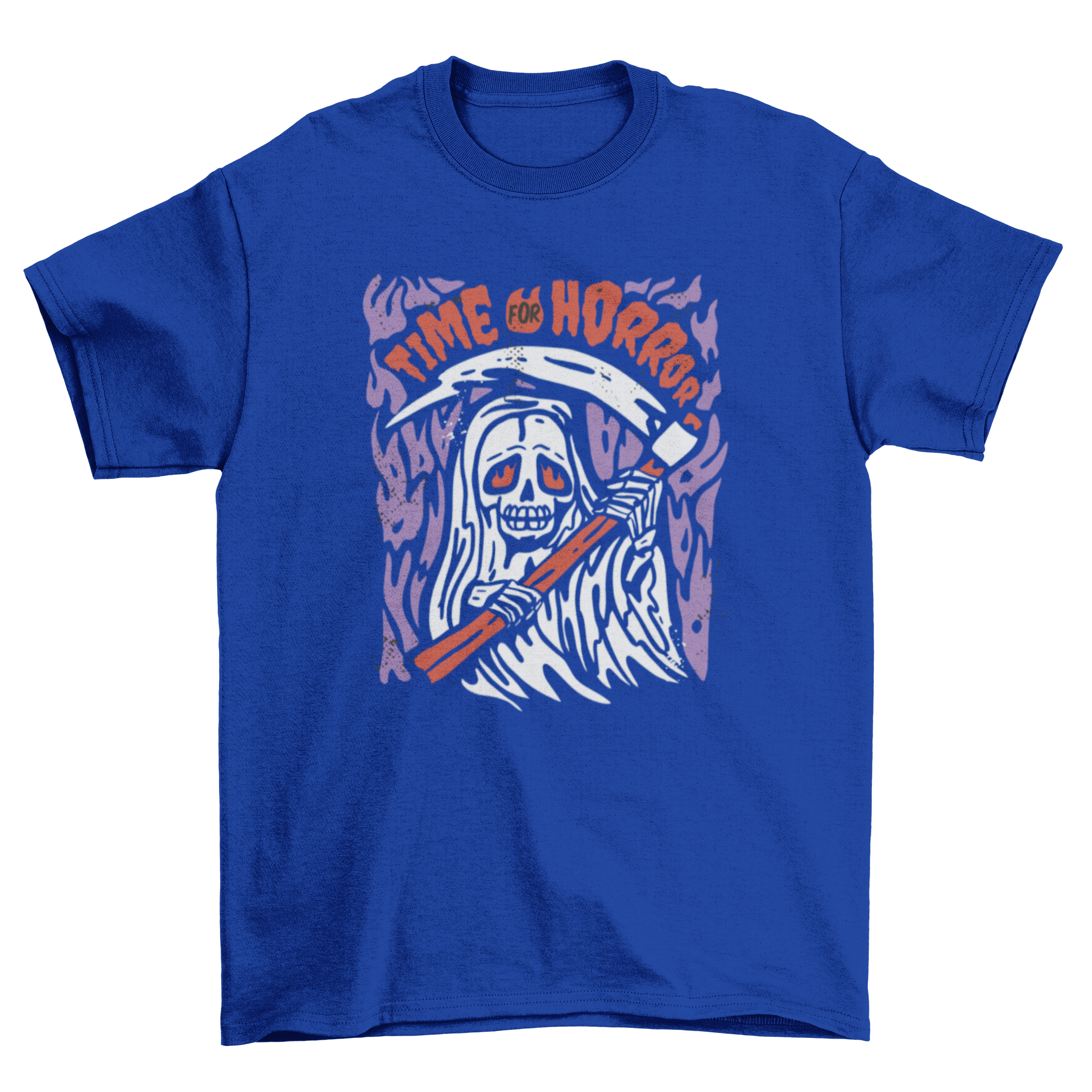 Time for horror Halloween grim reaper t-shirt