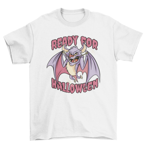 Halloween bat cartoon t-shirt