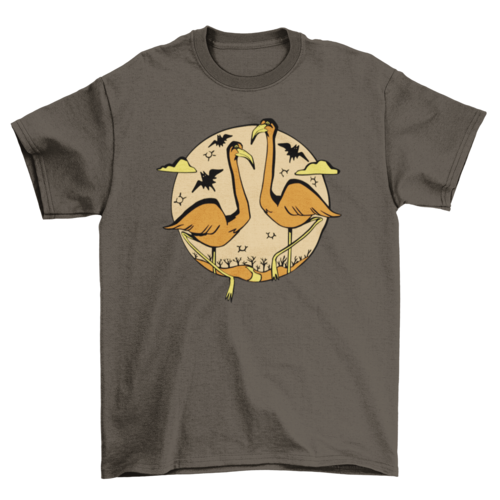 Halloween flamingos t-shirt